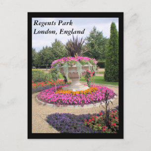 Regents Park, London, England vycard Vykort