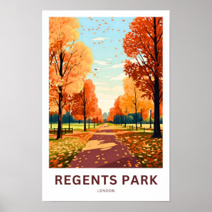 Regents Park London Travel Print Poster