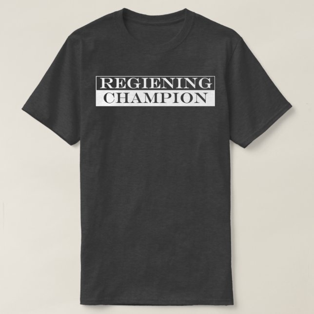 regerande mästare t shirt (Design framsida)
