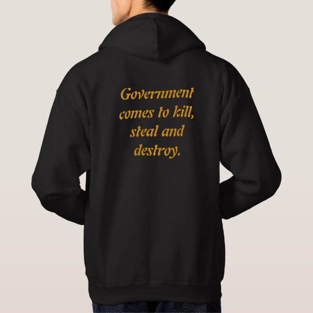 Regering: Döda, Steal & Destroy Hoodie (Baksida)
