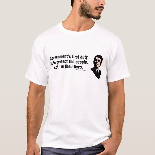 Regering första arbetsuppgift t-shirt (Framsida)