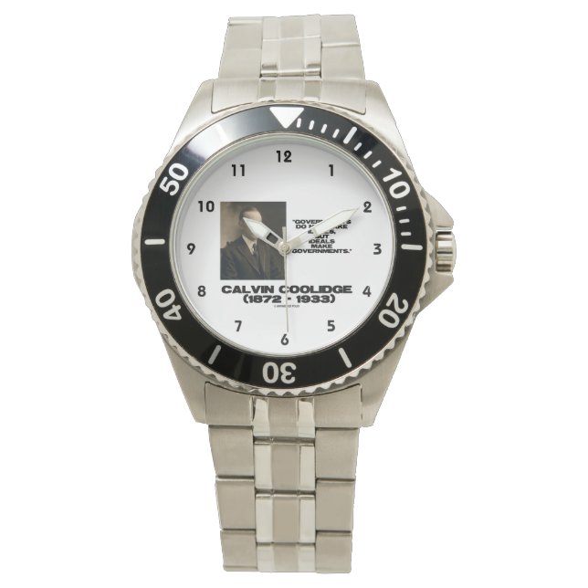 Regeringar gör inte ideologer citat armbandsur (Framsida)