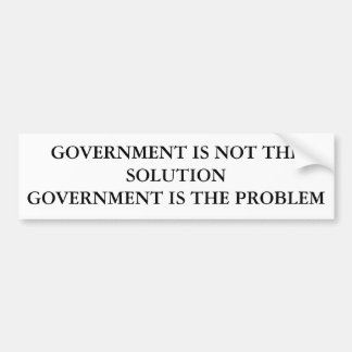 REGERINGEN ÄR INTE SOLUTIONGOVERNMENTEN ÄR… BILDEKAL