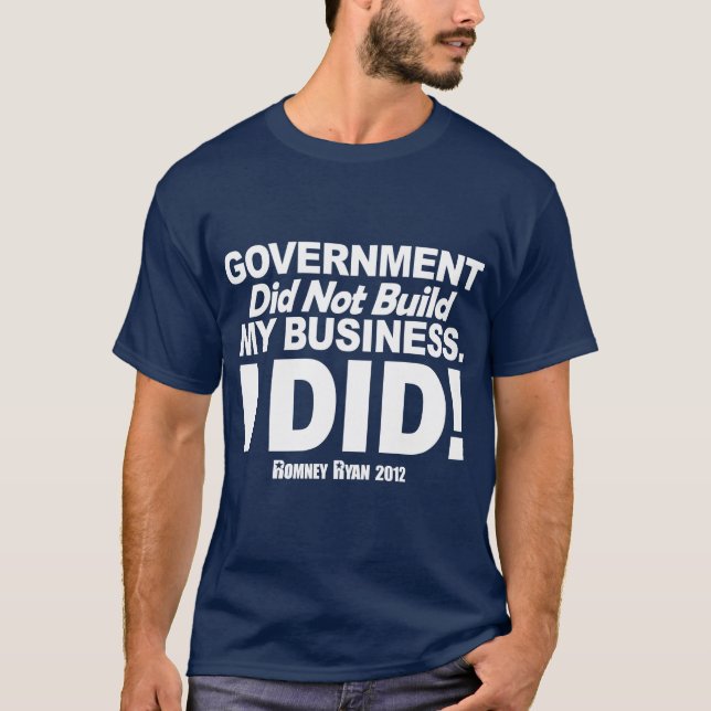 Regeringen byggde inte min affär tee shirt (Framsida)