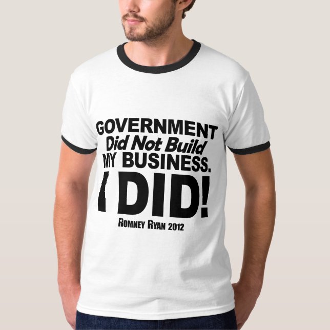 Regeringen byggde inte min affär tee shirt (Framsida)