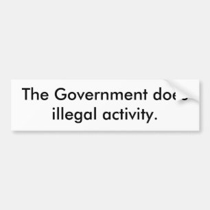 Regeringen gör olaglig aktivitet bildekal