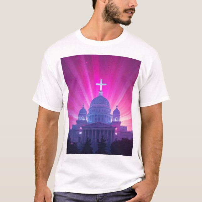 Regeringen kommer att vila på Kristus själar T Shirt (Framsida)