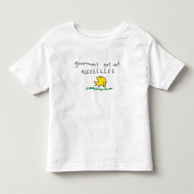 Regeringen ut REE SNEKRÄTT Gadsdenflagga T Shirt (Framsida)