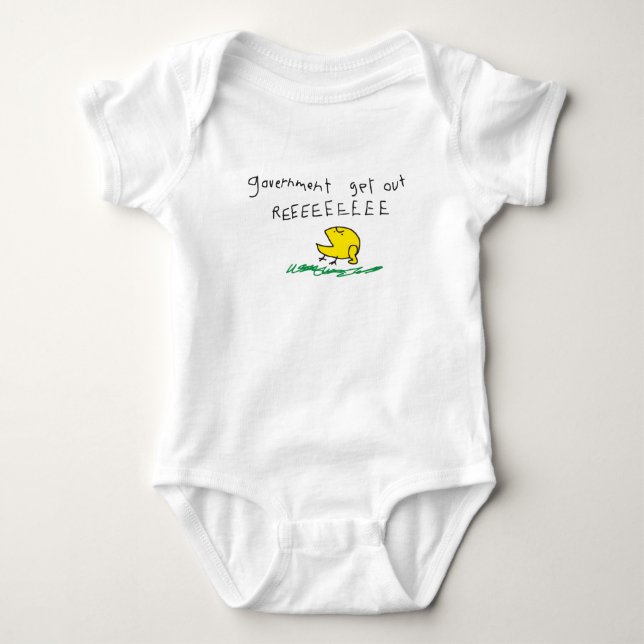 Regeringen ut REE SNEKRÄTT Gadsdenflagga T Shirt (Framsida)