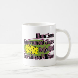 Regerings- ost och liberal person gnällar kaffemugg