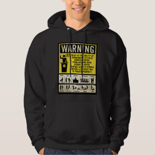 Regerings- varningsskjorta sweatshirt med luva