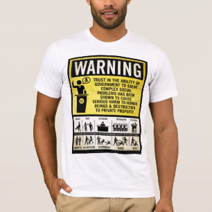 Regerings- varningsskjorta t shirt