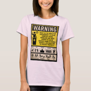 Regerings- varningsskjorta tee shirt