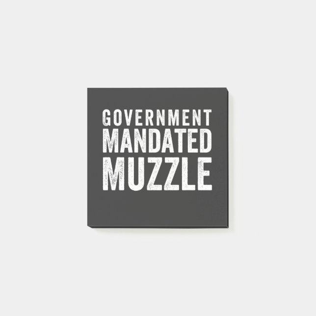 Regeringsbemyndigad muzzle post-it block (Framsida)