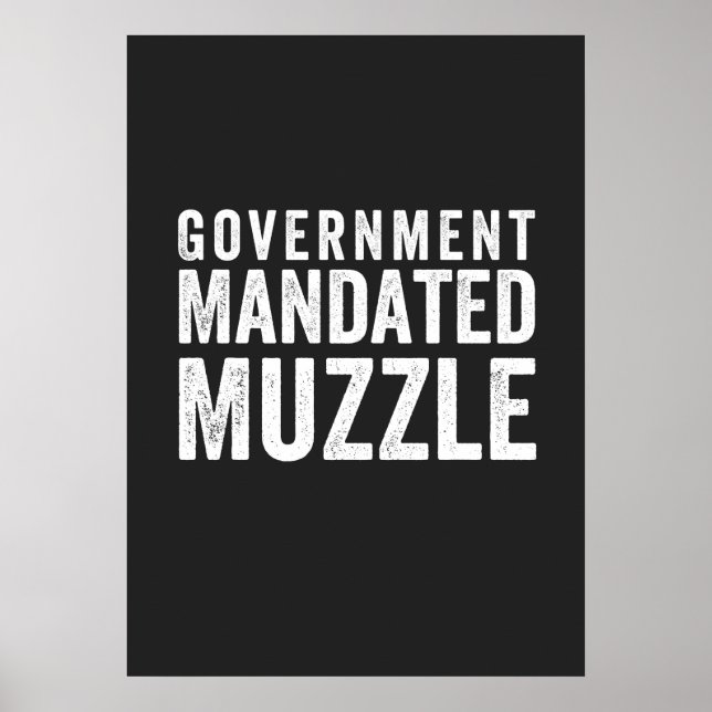 Regeringsbemyndigad muzzle poster (Framsidan)