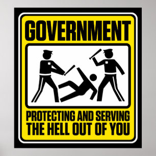 Regeringsvarningen Poster