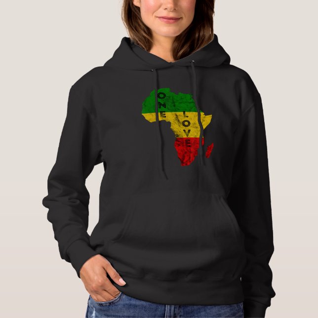 Reggae Afrika Karta Rasta Regae Music Rastafari Af T Shirt (Framsida)