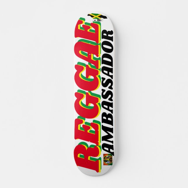 REGGAE AMBASSADOR 7 3/4-tums Skateboard Deck (Framsida)