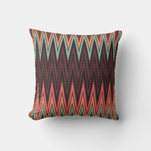 Reggae Bass Zig Zag Mönster Pillow Cushion Kudde