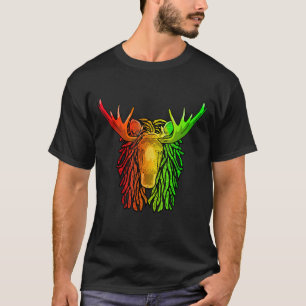 Reggae Coola Moose Dreadlocks Rasta Dread Rastafar T Shirt