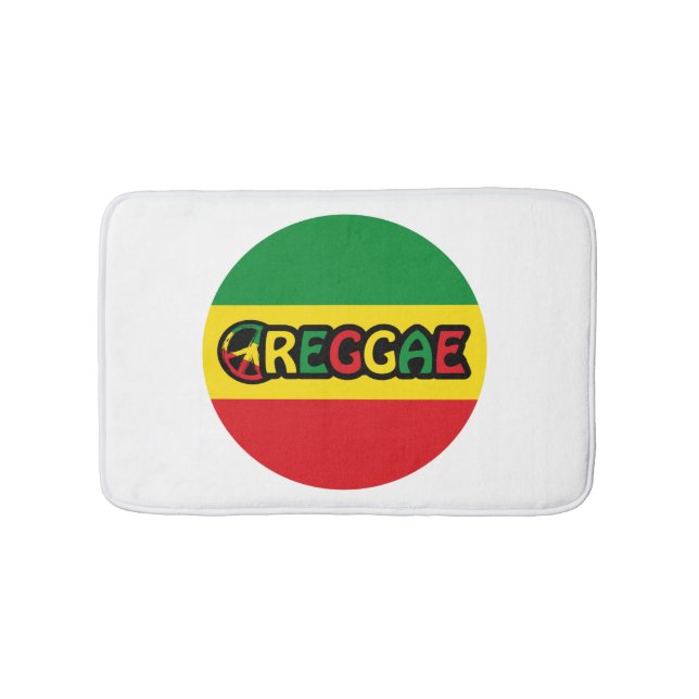 Reggae-design med reggae flagga färg badrumsmatta (Framsidan)