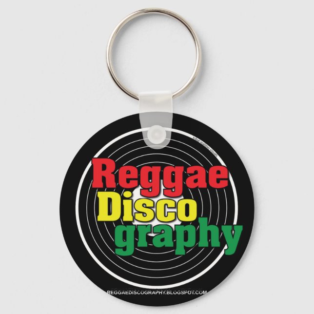 Reggae Discography Vinyl Nyckelring (Framsida)