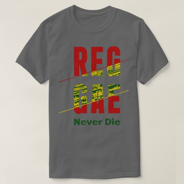 Reggae dog aldrig t shirt (Design framsida)
