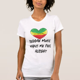 Reggae får mig att må bra t shirt