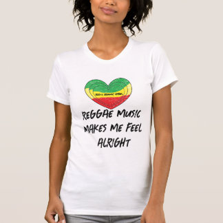 Reggae får mig att må bra t shirt