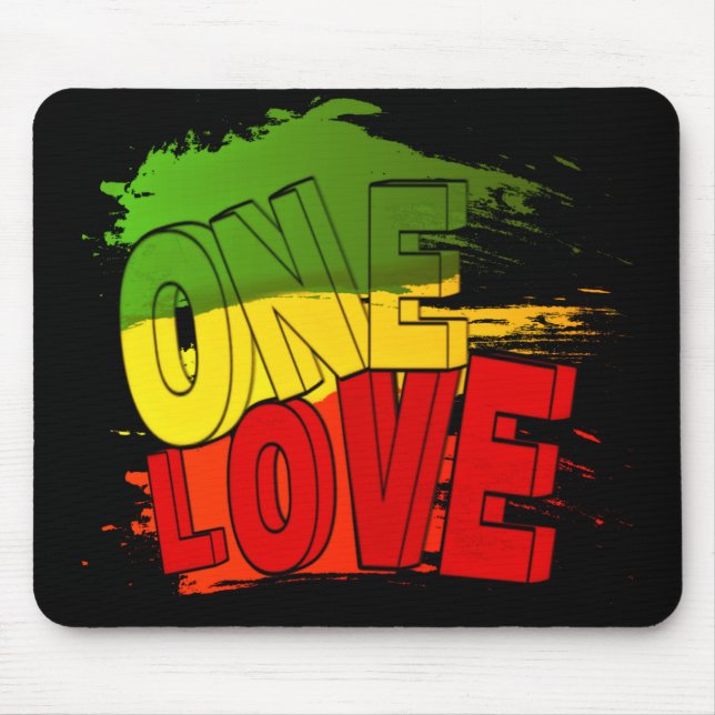 Reggae flagga, One Kärlek, Rasta Musmatta (Framsidan)