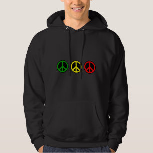 REGGAE FÖR 3 FREDSSYMBOLER SWEATSHIRT MED LUVA