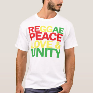 Reggae. Fred, kärlek & enhet T-shirt