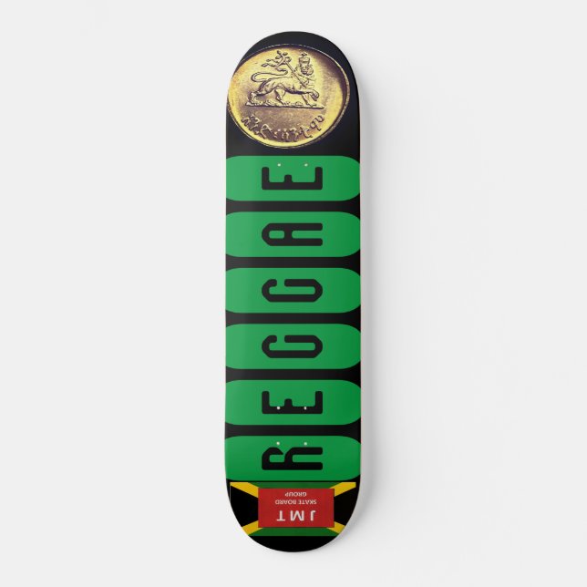 REGGAE GULD Skateboard (Framsida)