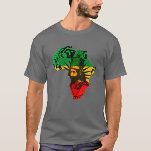 Reggae Haile Selassie Rastafarian Jamaican Ethiopi T Shirt