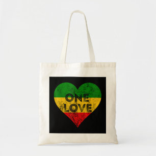 Reggae Heart One Kärlek Rasta Reggae Music Rastafa Tygkasse