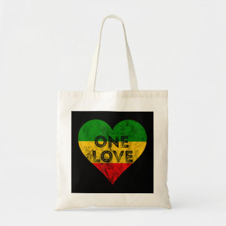 Reggae Heart One Kärlek Rasta Reggae Music Rastafa Tygkasse