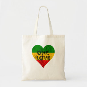 Reggae Heart One Kärlek Rasta Reggae Music Rastafa Tygkasse