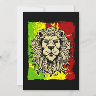 Reggae Jamaican Lejonare Rasta African Inbjudningar