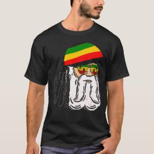 Reggae Julafton Santa Rasta jul Rasta Rastafari  T Shirt