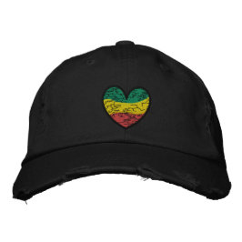 Reggae Kärlek Broderad Keps