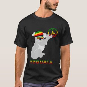 Reggae Koala Hippie Eukalyptus Björn Rasta Reggae T Shirt