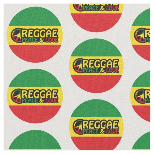 Reggae-konst med positiv ord Peace och Kärlek Tyg (Närbild)
