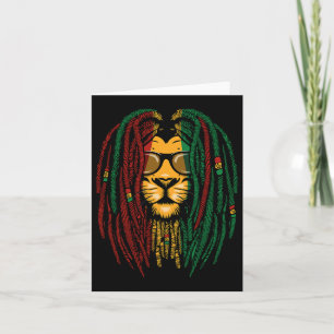 Reggae Lejon Dreadlocks Vild katt Rasta Afrika Ras Kort