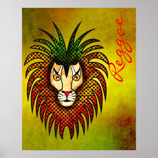 Reggae Lejon Poster (Framsidan)
