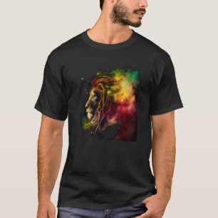 Reggae Lejon Rastafari Music Freedom Zion Jamaica T Shirt