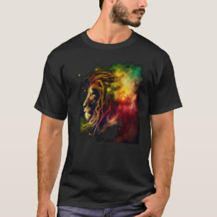 Reggae Lejon Rastafari Music Freedom Zion Jamaica T Shirt