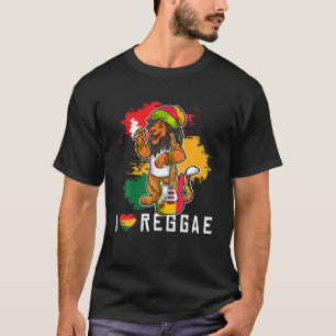 Reggae Lejonare Rastafari Dreadlocks Reggaeton Jam T Shirt