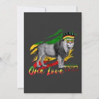Reggae Lejonet av Juda Rastafari Jamaicansk En kär Inbjudningar