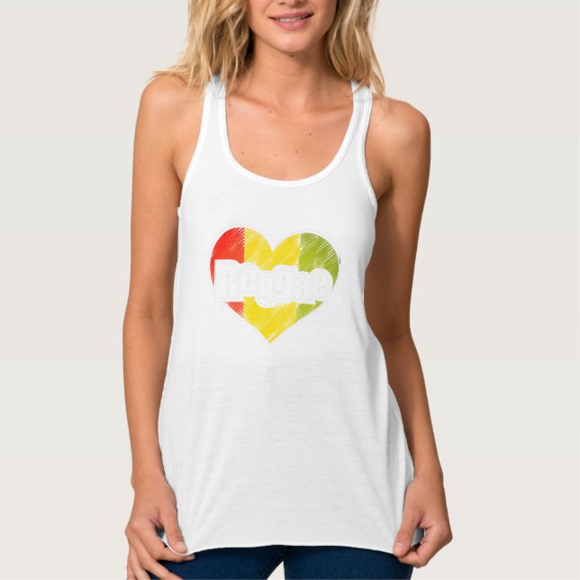 Reggae Linne Med Racerback (Framsida)