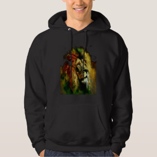 Reggae Lion Rastafari Musik Frihet Zion Jamaica Hoodie